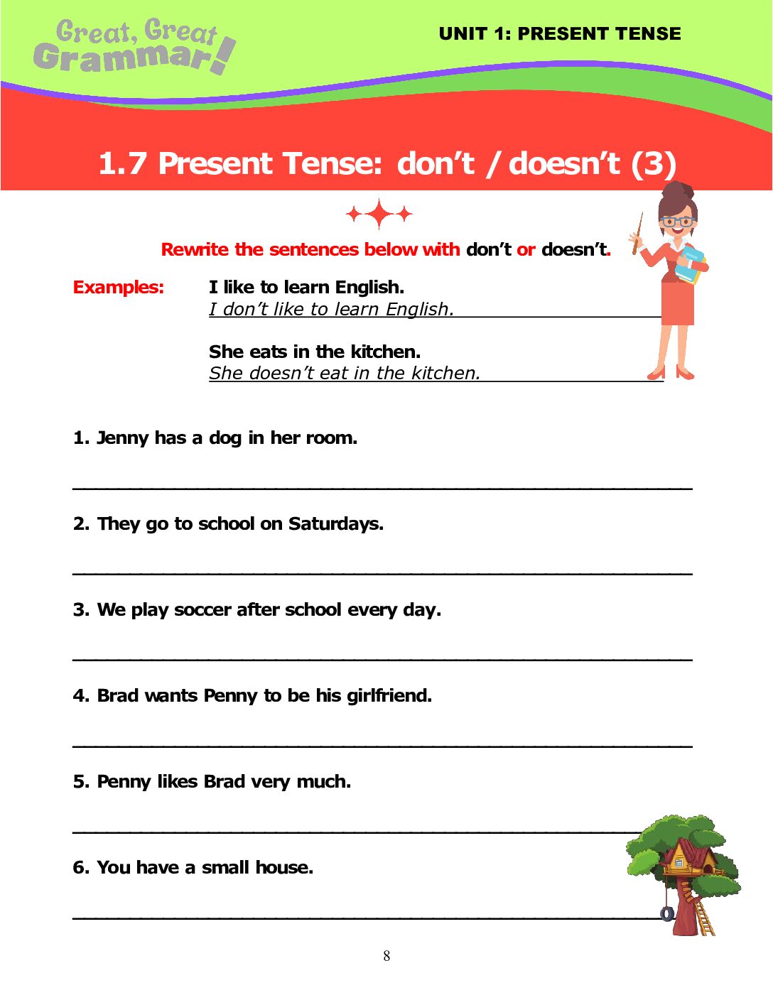 Read more about the article PRESENT TENSE (7): don’t / doesn’t #3