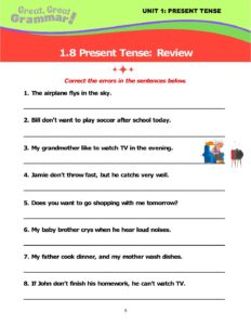 Read more about the article PRESENT TENSE (8): Error Correction