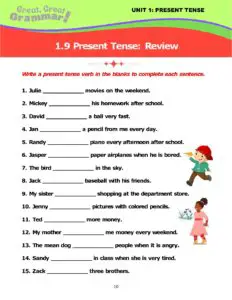 Read more about the article PRESENT TENSE (9): Review Lesson