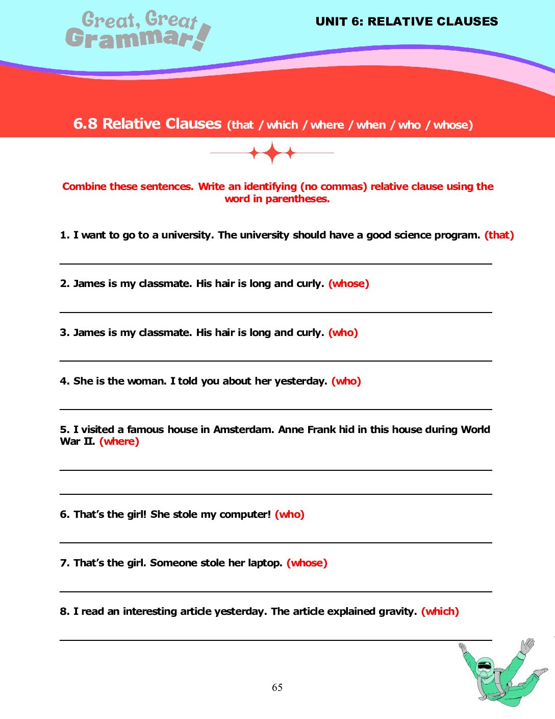 Read more about the article RELATIVE CLAUSES (6): Practice #2