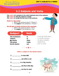Read more about the article SUBJECTS AND VERBS (2): Review of Subjects